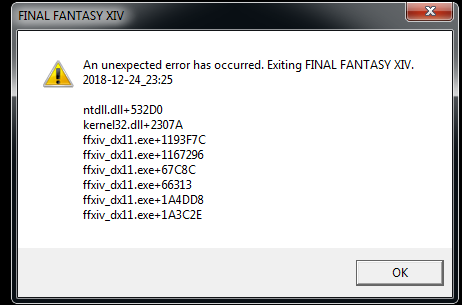 ffxiv keeps crashing